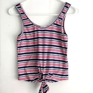 Woman's persaya tank top, small, red white and blue